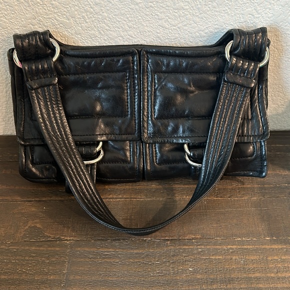 KOOBA BLACK LEATHER MINI HOBO - Picture 6 of 7